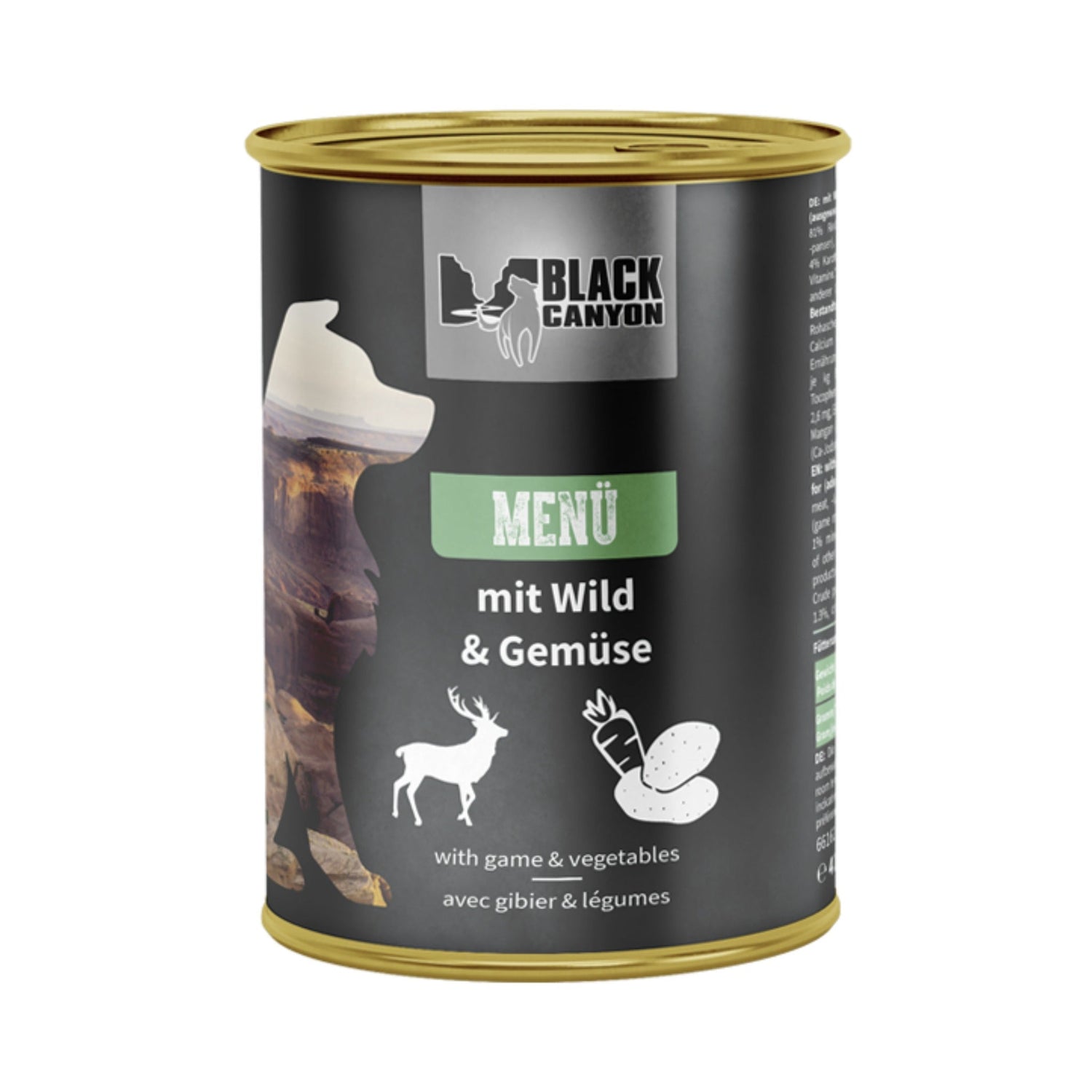 Black Canyon Menü mit Wild &amp; Gemüse, Hunde Nassfutter - Woofshack