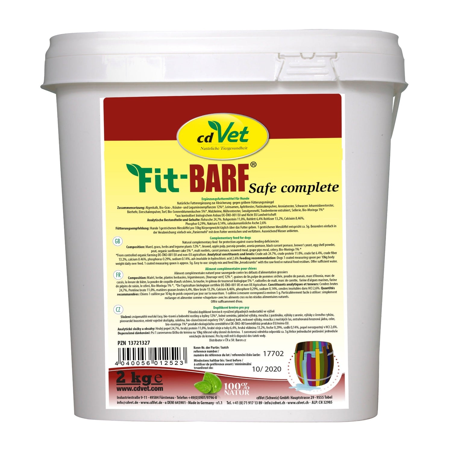 cdVet Fit-BARF Safe-Complete für Hunde - Woofshack