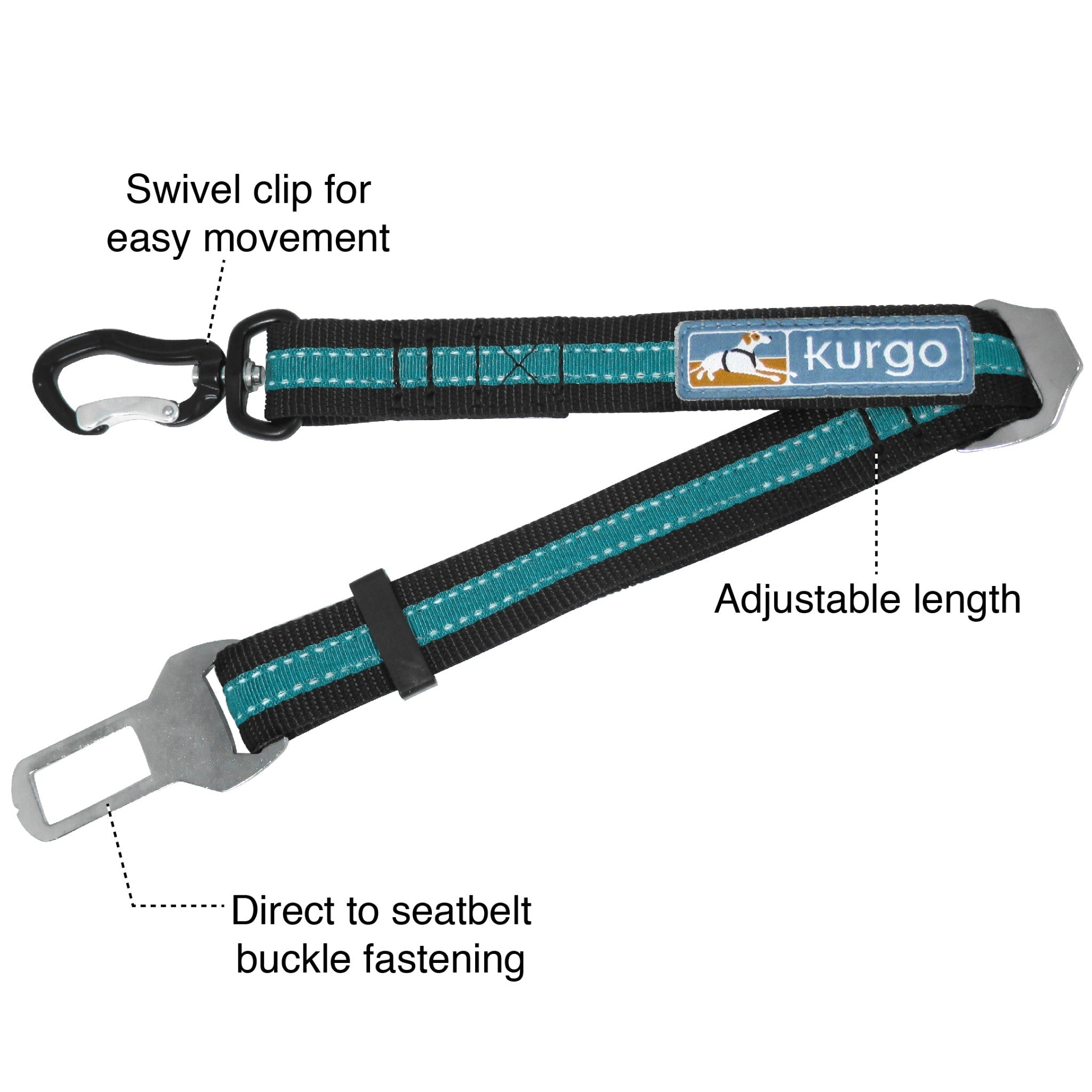 Kurgo seat clearance belt tether