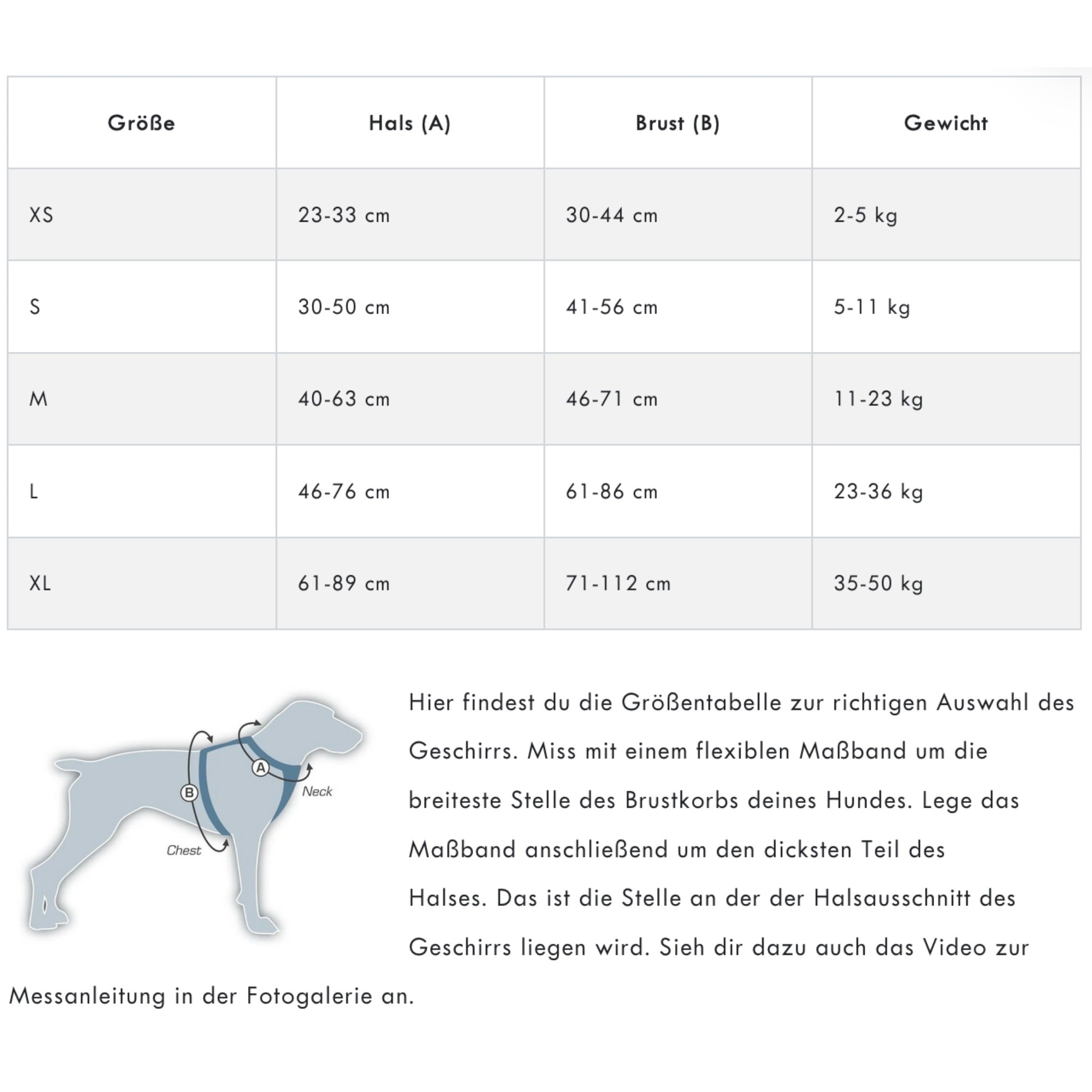 Kurgo 2024 harness sizing