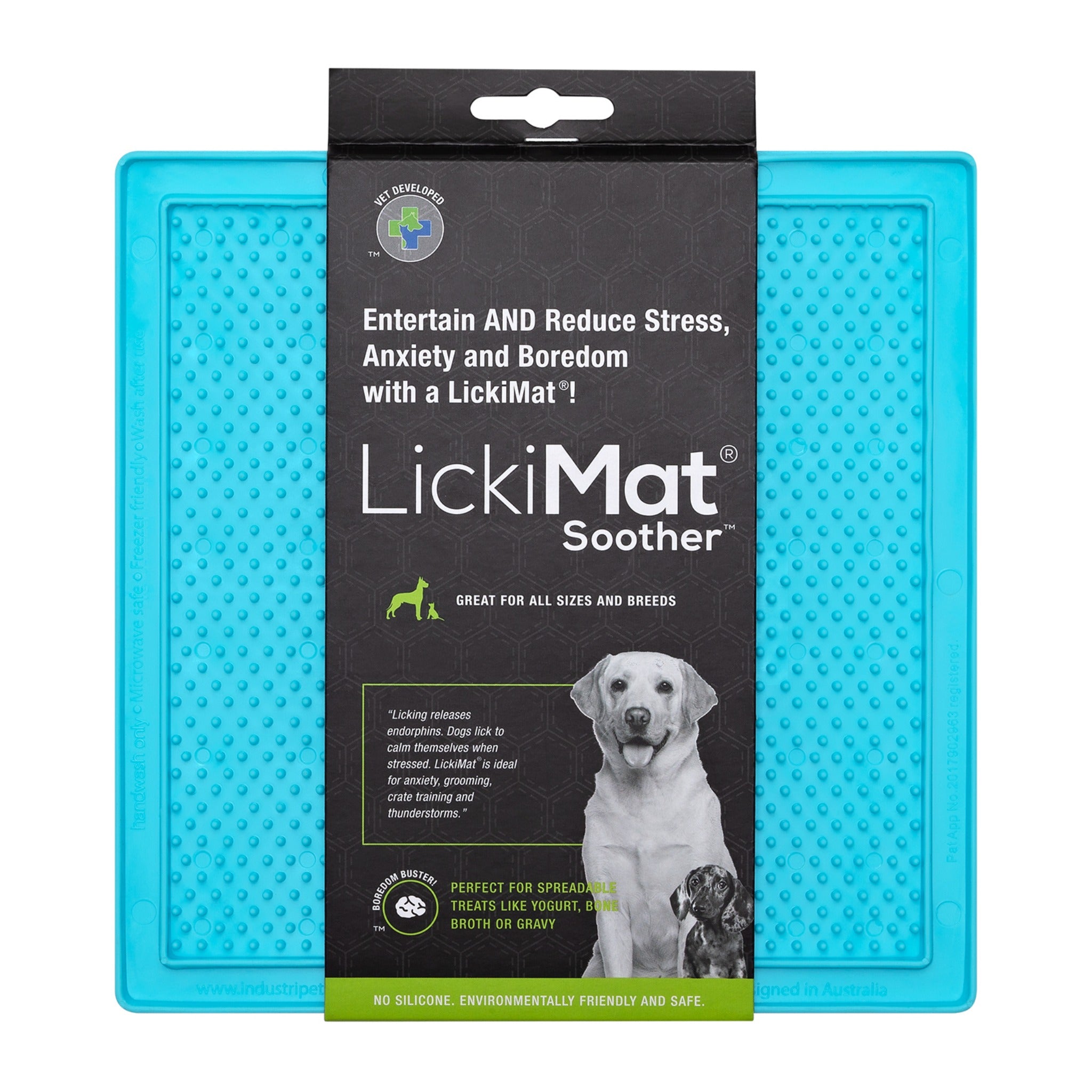 Lick Mat for Dogs, Dog Slow Feeders for Cage, Dog Training Toy/Tools,Reduce  Anxiety in Large/Medium/Small Dog Cages,Pet Supplies