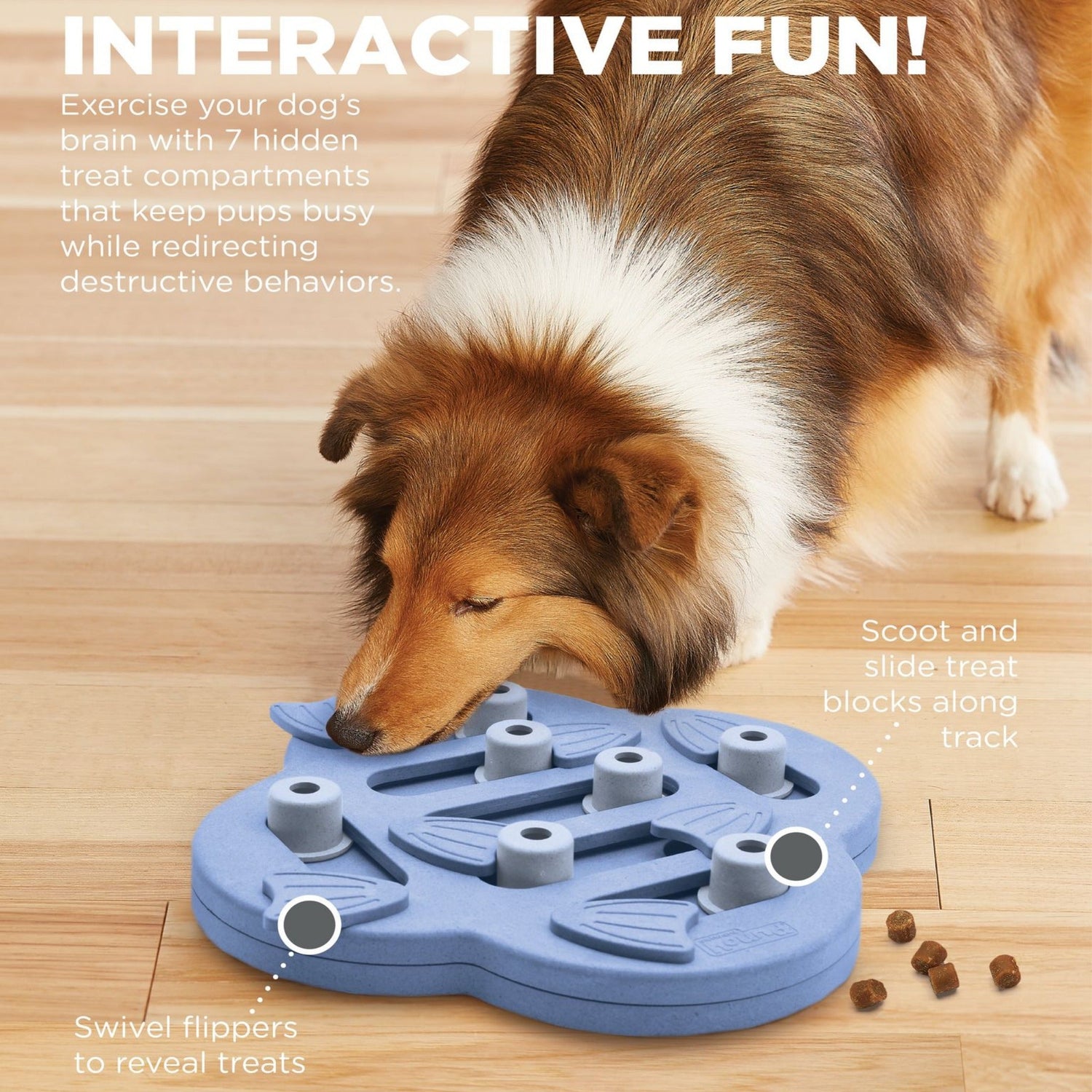 Nina Ottosson Dog Hide N' Slide Interactive Treat Puzzle Dog Toy