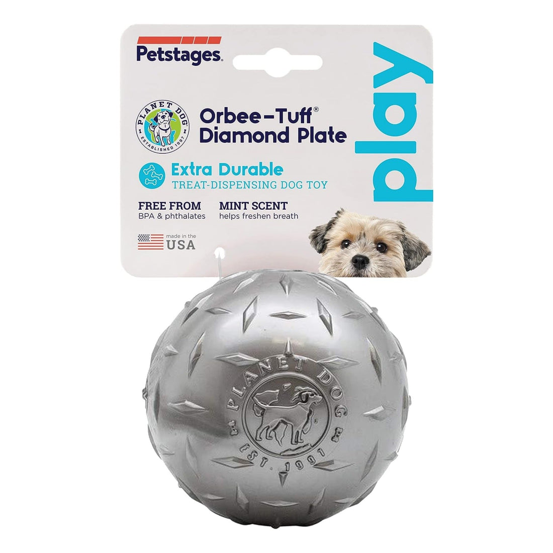 Planet Dog Orbee-Tuff Mazee Orange Interactive Treat Dispensing Puzzle Dog  Toy