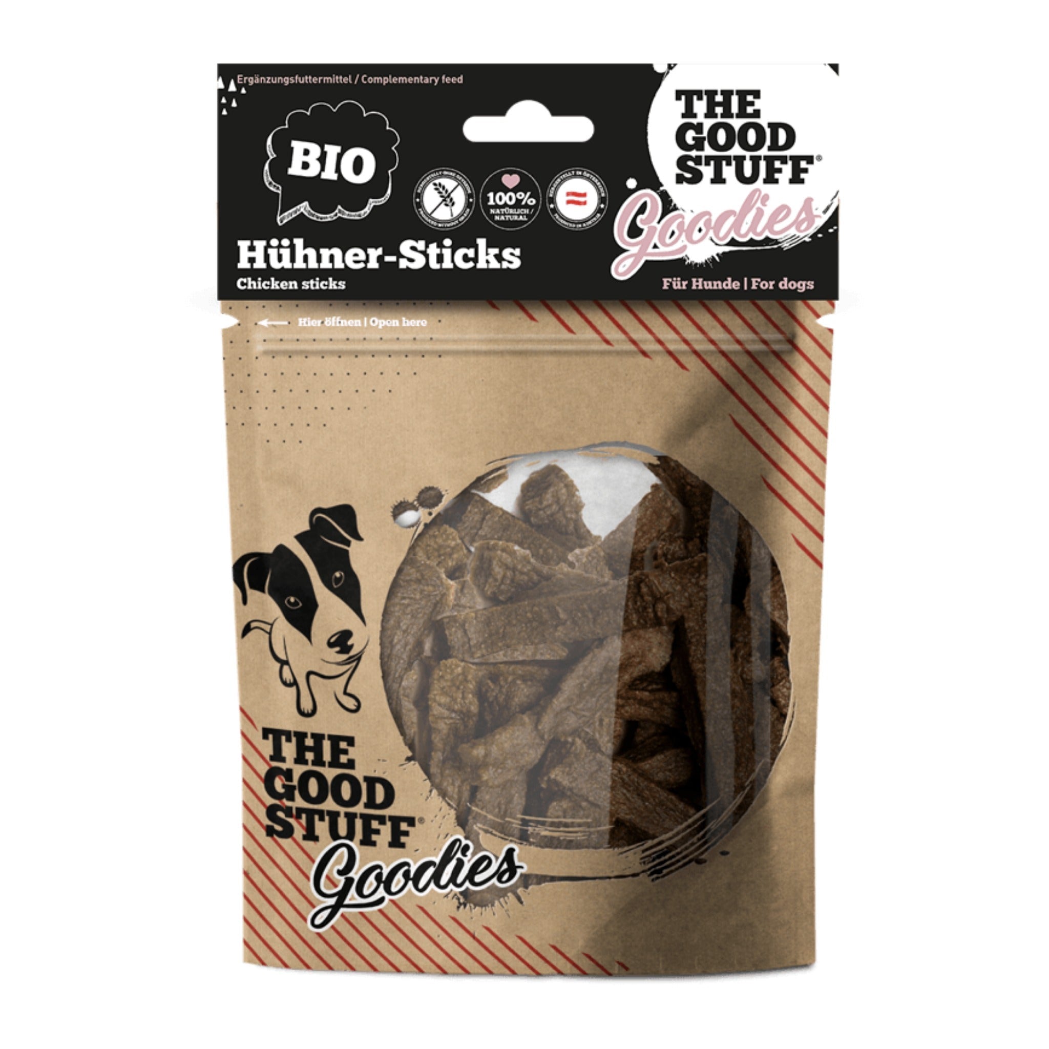 The Goodstuff Goodies BIO Hühner-Sticks, Hundesnack - Woofshack