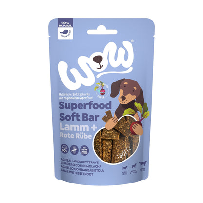 WOW Superfood Soft Bar Lamm &amp; Rote Rübe - Hundesnack - Woofshack